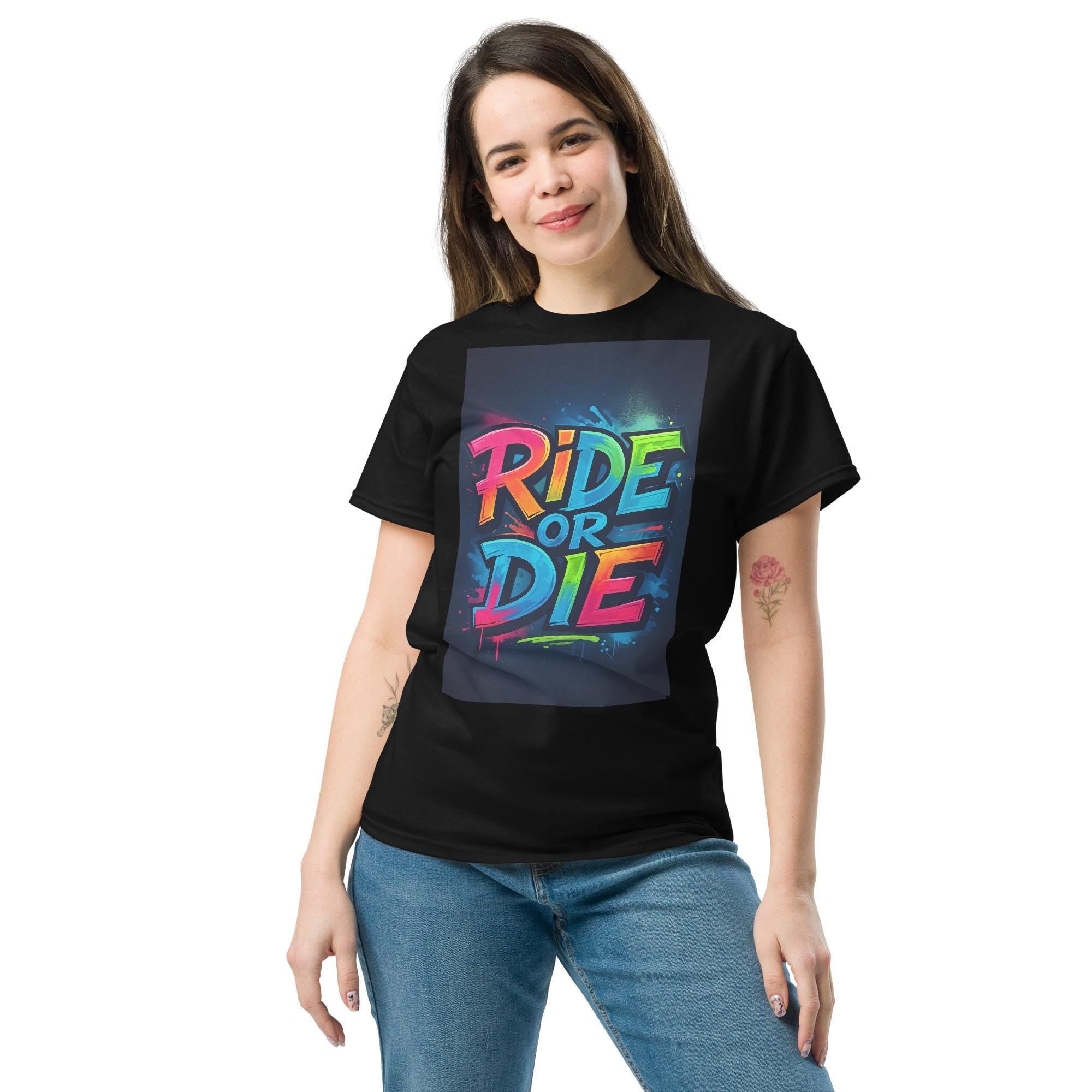Ride or Die Dirtbike Shirt – Motocross Gift for Him, Her, or Teen | MX Unisex Tee for Bikers + Racing Fans