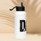 Dad’s Dirtbike Water Bottle – 32 oz Stainless Steel MX Bottle with Straw Lid | Motocross Gift for Biker Dads | Off-Road Hydration Jug