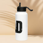 Dad’s Dirtbike Water Bottle – 32 oz Stainless Steel MX Bottle with Straw Lid | Motocross Gift for Biker Dads | Off-Road Hydration Jug